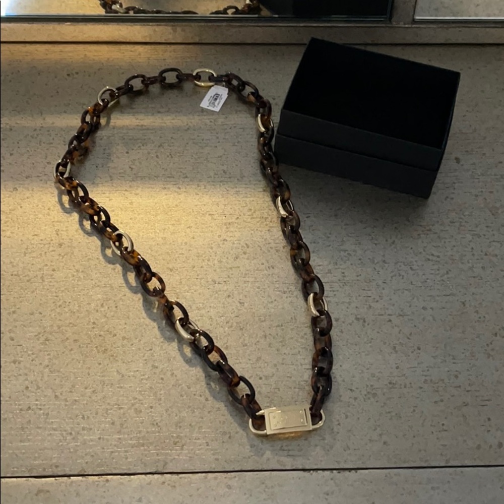 Michael Kors Necklace Gold and Tortoise Beauty!